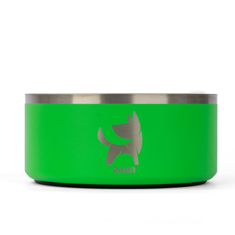 Large Capacity Stainless Steel Dog Bowl Custom Travel Portable Food Dog Bowl with Silicone Pad 32oz 64oz