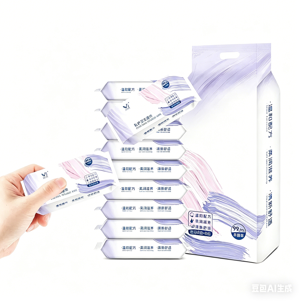 OEM Custom Eco-Friendly Antibacterial Extra Soft 10pcs Feminine Baby Wet Cleansing Wipes Free Sample Wholesale Customised Logo