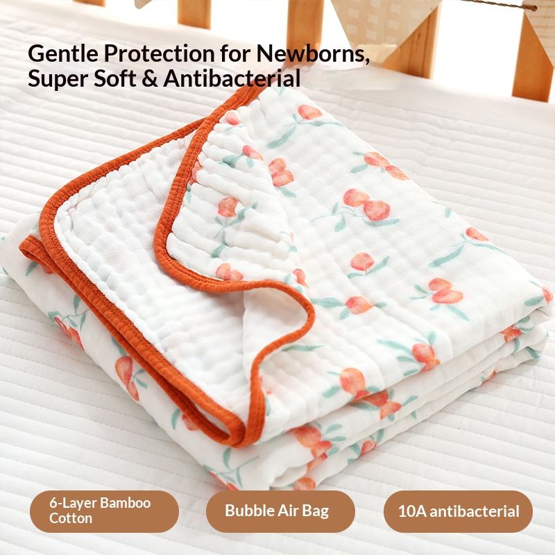 Premium 40 Count High Density Muslin Baby Bath Towels Extra Large Soft Bamboo Cotton Bubble Gauze Newborn Post-Bath Drying