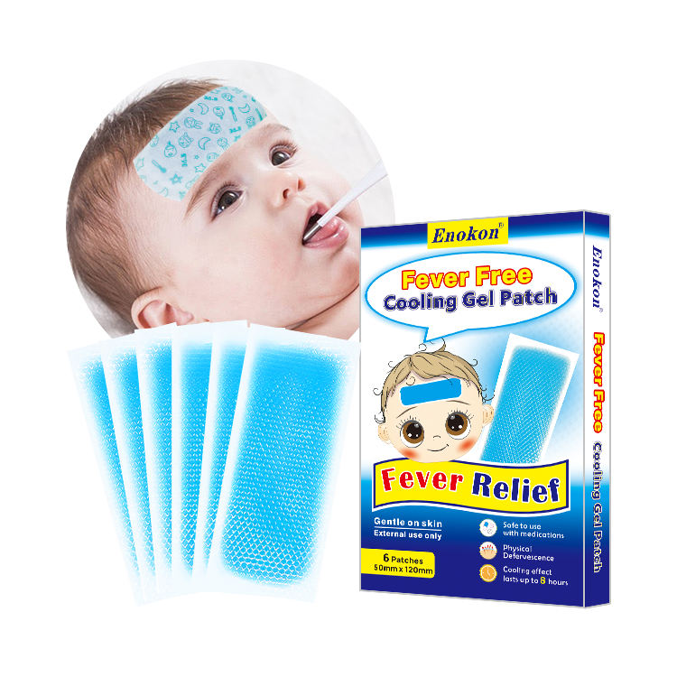 Factory OEM Baby Cool Pads for Kids Fever Discomfort Head Cooling Patch