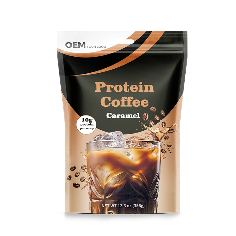 OEM  High Protein Coffee Espresso Keto Friendly Organic High Whey Protein Ice Coffee Powder for Focus Energy Gut Health
