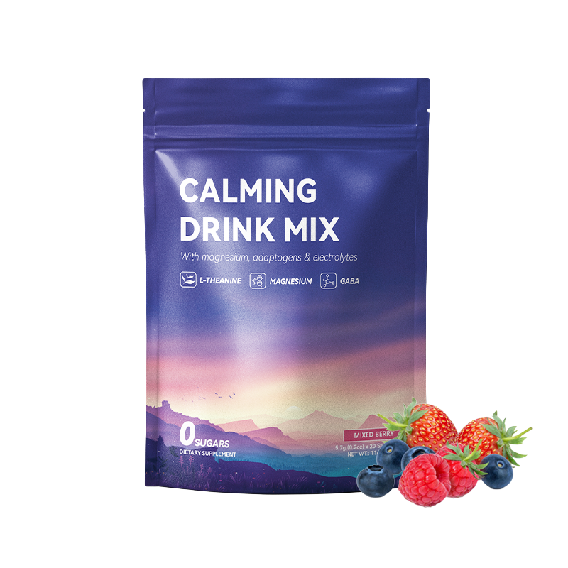 Super Calm Electrolyte Energy Powder Mixed Drink with Magnesium Complex Potassium for Hydration Supplement Sleep & Relaxation