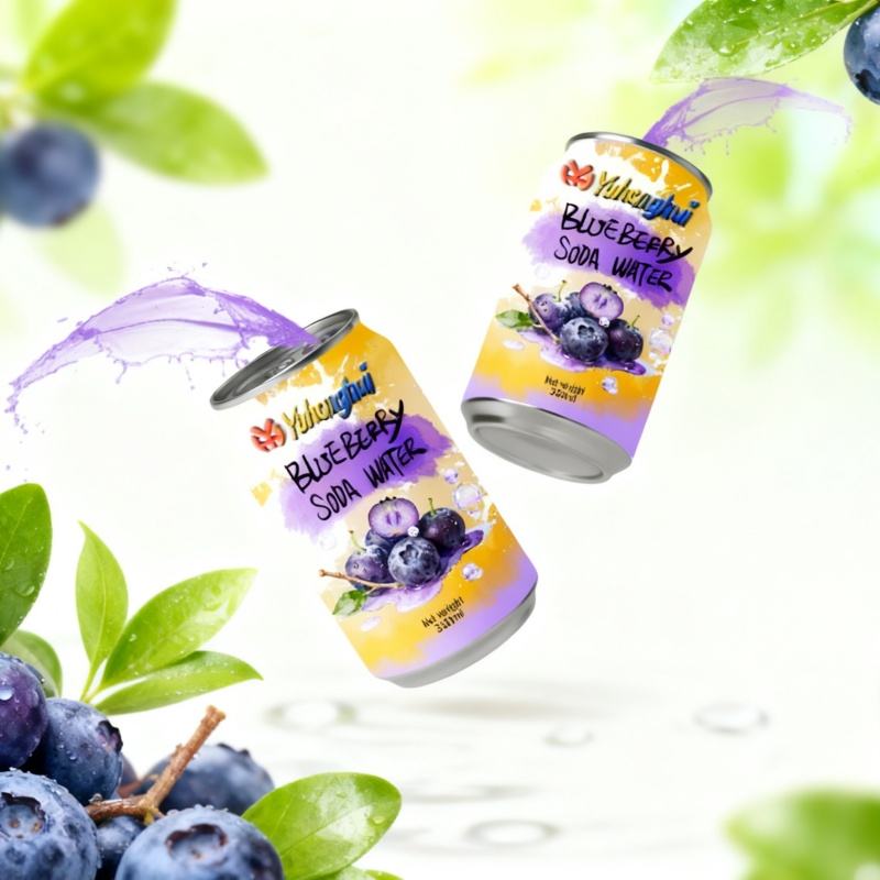 Zero Sugar Zero Calorie Fruity Carbonated Drinks 330ml Bottle No Burden Dense Refreshing Bubbles Fresh Plum Aroma Natural Weakly