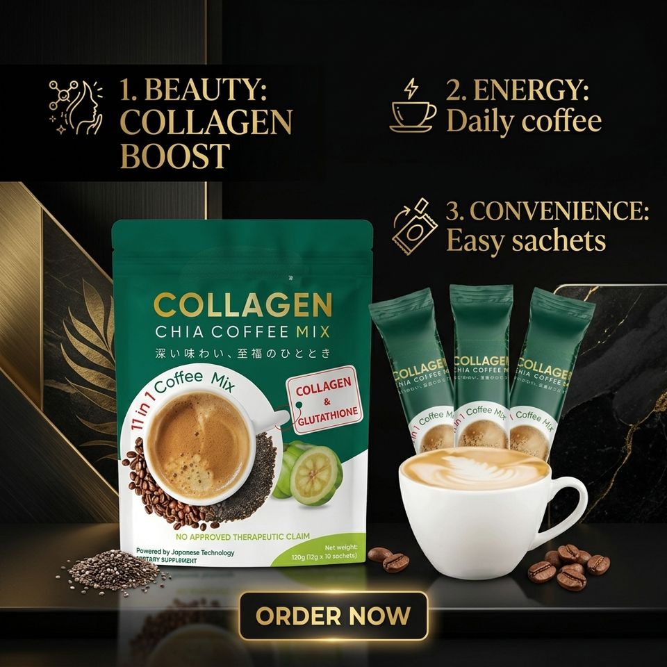 Slim Green Coffee with Collagen & Glutathione -  Slimming Coffee 11 in 1