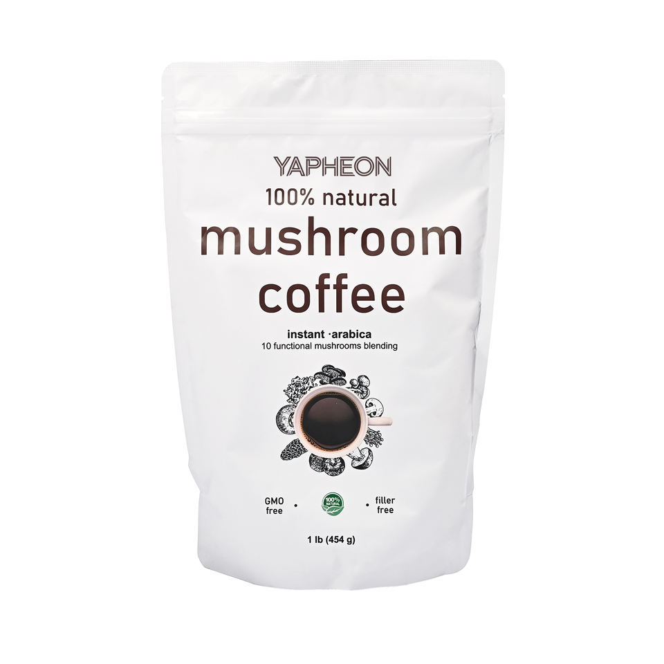 Private Label OEM Factory Mushroom Coffee Instant Powder with 10 Adaptogenic Mushrooms Supports Cognitive Energy