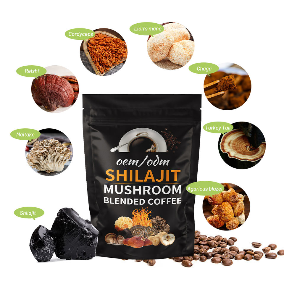 Unlock Profit Potential Factory Direct Pricing and Wholesale Deals on Mushroom Shilajit Instant Coffee 30 Servings