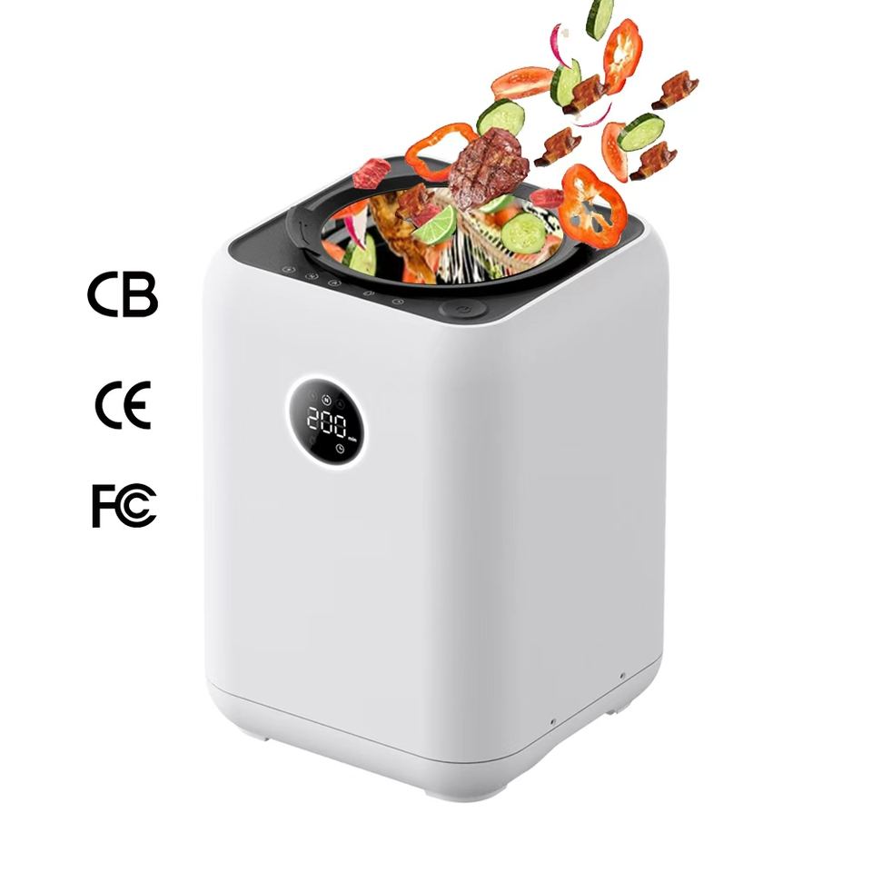 Odorless Smart Kitchen Food Waste Composter 3L Larger Capacity Electric Garbage Disposer Machine Household Application