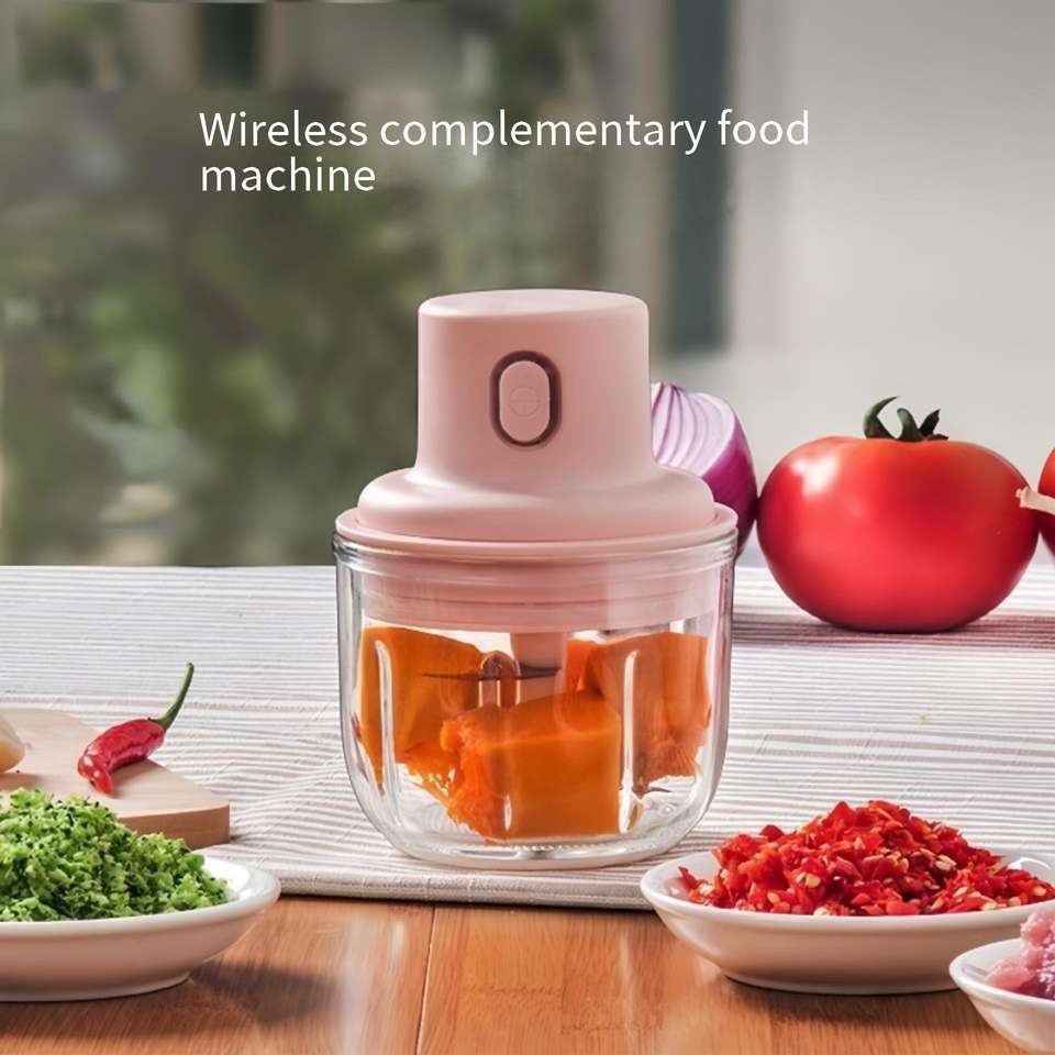Garlic Masher Electric Smart Kitchen Gadget Vegetable Chopper Garlic Crusher Blender Puller Household Baby Use