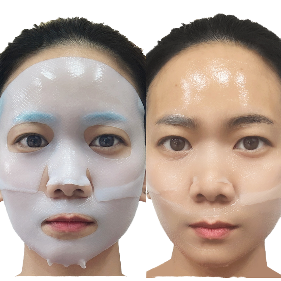 Private Label Korean Bio Collagen Moisturizing Face Mask for Glass Skin Hyaluronic Acid Collagen Sheet Facial Mask