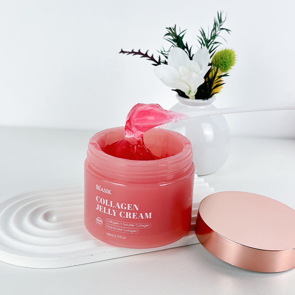 Hot Selling 110ml Soluble Collagen Jelly Cream Niacinamide Hydrolyzed for Skin Brightening Hydration Moisturizing Face Lotion