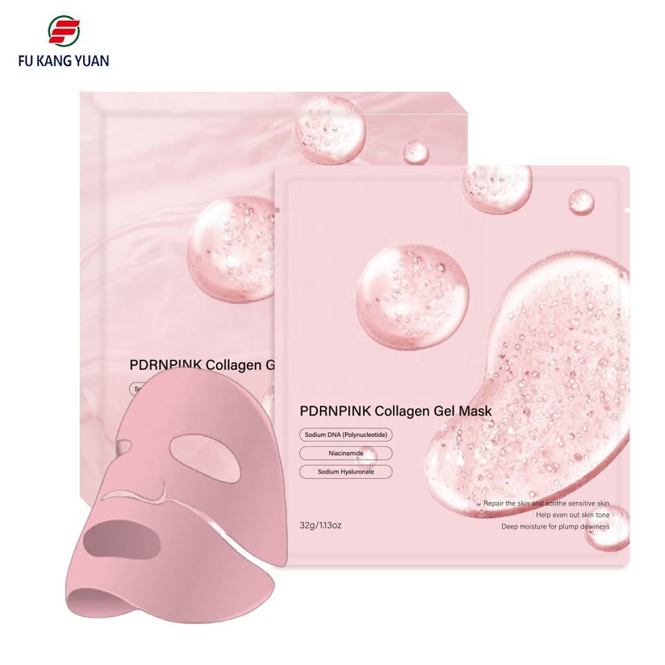 TikTok Hot Sale PDRN Pink Salmon Jelly Gel Mask Deep Collagen Face Mask Hydrating Moisturizing Firming Anti-Aging Skin Whitening