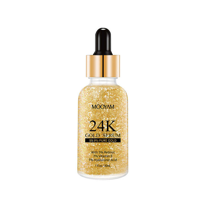 24K Gold Collagen Serum Anti-Aging Arbutin Retinol Anti-Wrinkle Firming Brightening Deep Hydrating Herbal 30ml Face Nose