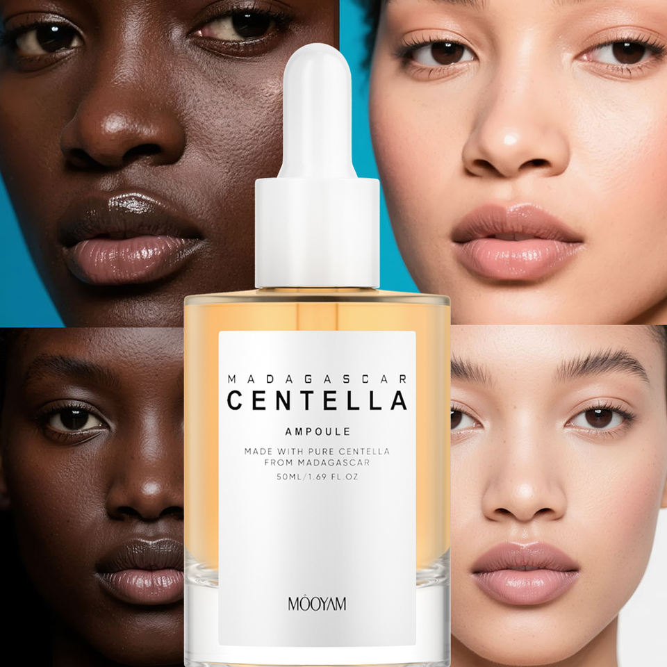 Private Label OEM Natural Madagascar Centella Asiatica Skin Essence Repair Whitening Facial Serum