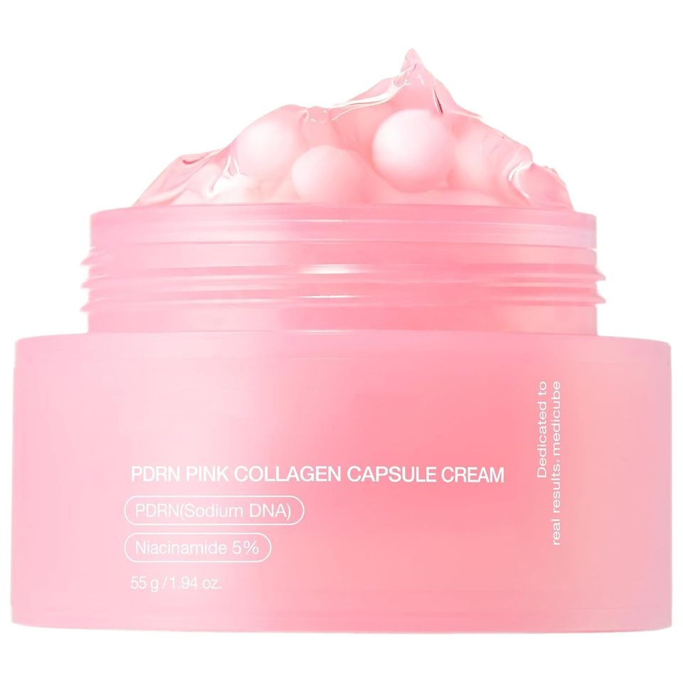 Salmon DNA Pink Collagen Capsule Cream Face Moisturizer Lightweight Moisturizing Cream Korean Skin Care