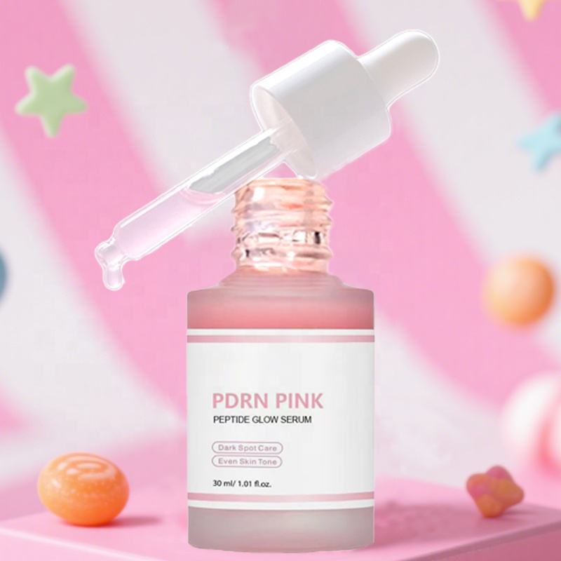 Korean Skincare 30ml PDRN Peptide Pink Glow Serum Niacinamide Dark Spot Anti Aging Serum