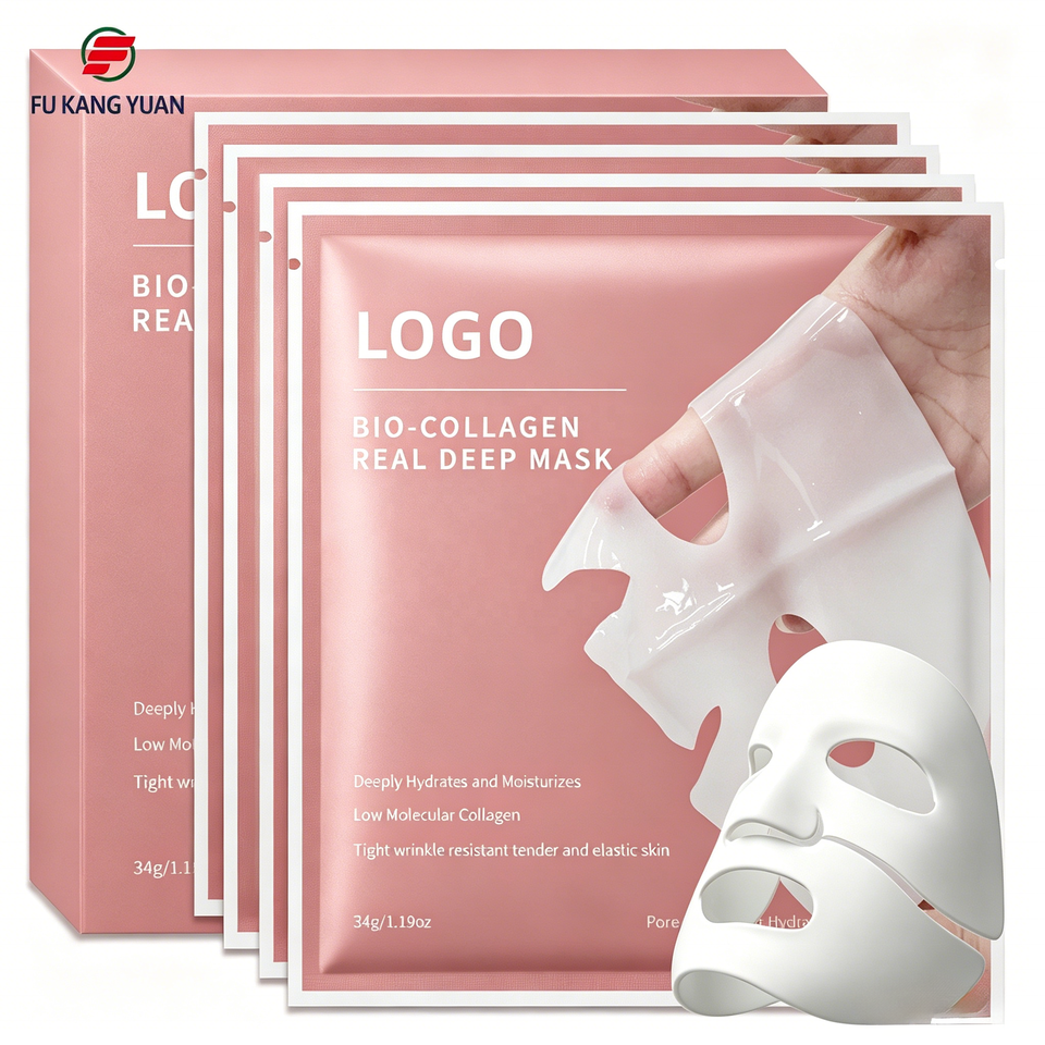 Korean Hot Selling OEM Moisturizing Skin Care Hydrogel Facial Mask Beauty Face Masking Sheet Bio Collagen Crystal Facial Mask