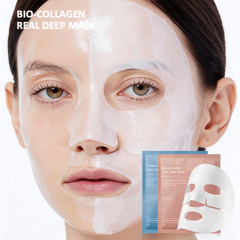 Best-Selling Vitamin C Collagen Hyaluronic Acid Sheet Mask Lifting Anti-Wrinkle Firming Hydrating Brightening Night Skin Care