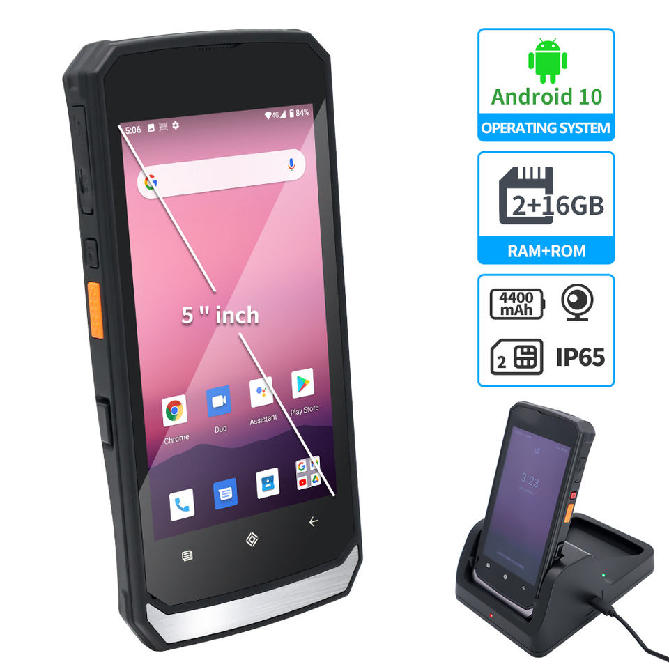 Industrial Waterproof Mobile Phones 4G WIFI GPS NFC 1D 2D Barcode Scanner Android Handheld PDA