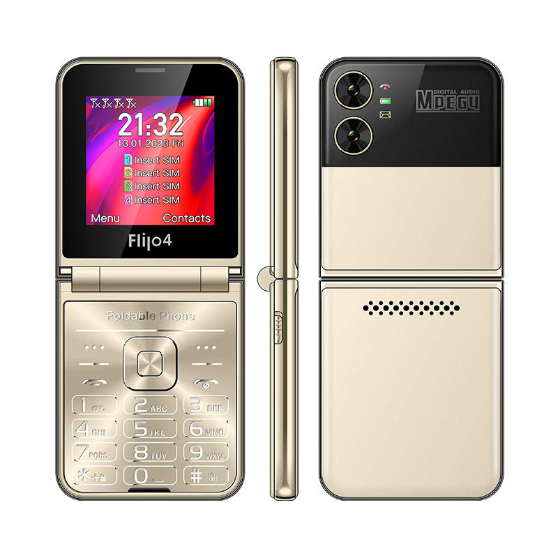 UNIWA Mobile Phone 2G Foldable Flip Phone 4 SIM Card Android 11 MTK 62XX 2GB/3GB RAM 2.8" TFT Display Competitive Price