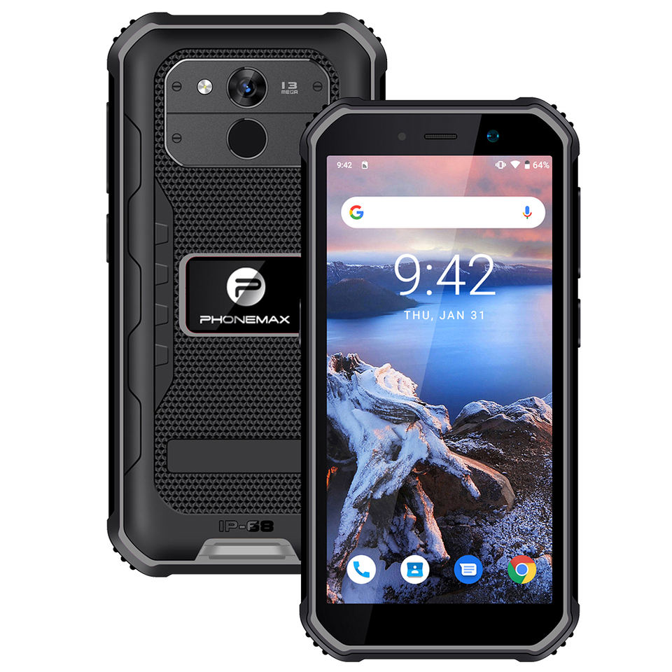 Factory Direct 5.5'' Android 10 Rugged Smartphone 4G LTE 5100mAh Waterproof IP68 8MP+13MP Camera 3GB+32GB NFC Cheap 5.5''