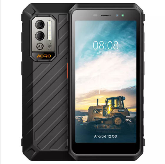 Aoro A22 Octa Core 4GB Cheap Android 12 1511 Waterproof BOX GPS DMR 8150mAh ATEX Uhf Intrinsically Safe Phone