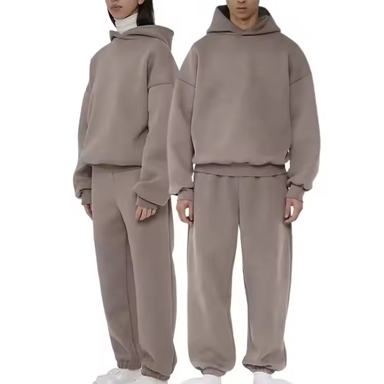 Custom Tracksuit Men Embroidered Hoodie Jogger Set Oversized Pullover Hoodies Sweatpants for Unisex