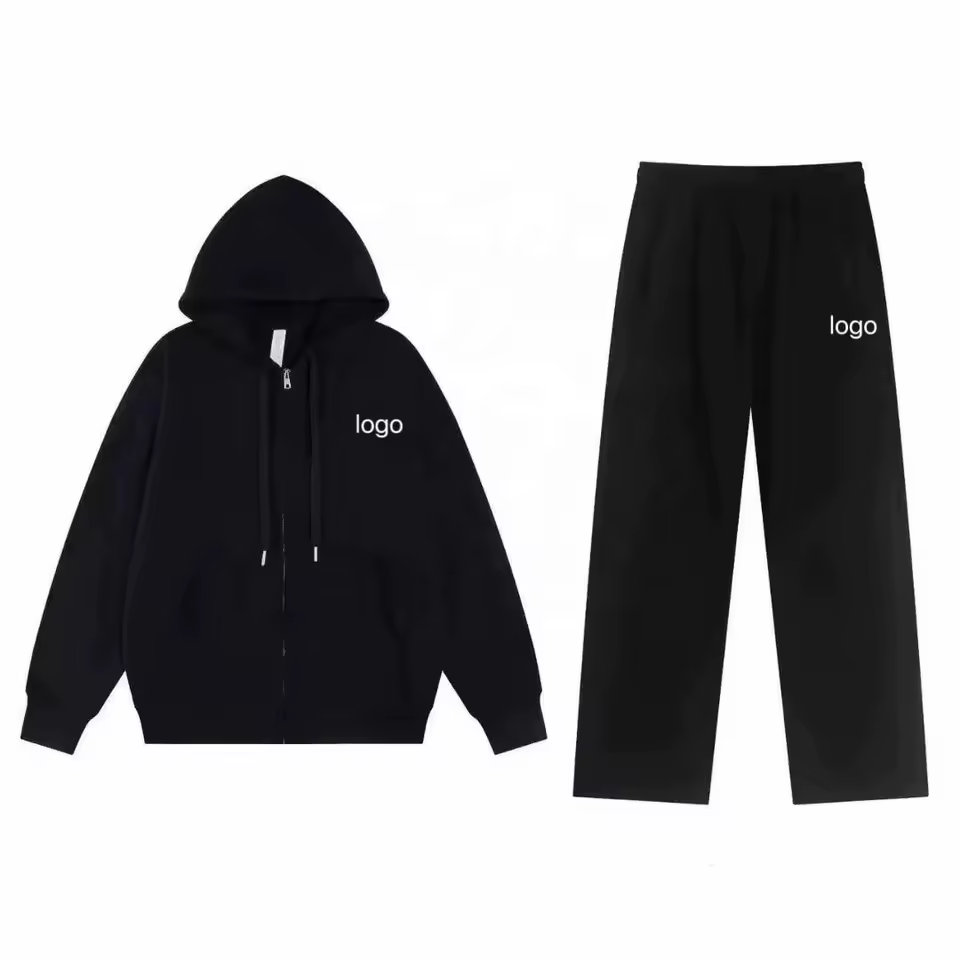 Fast Delivery Brand Style Winter Sales Fashion Streetwear Quick Dry 100% Cotton High Quality Hoodie Sweater Men's Set
