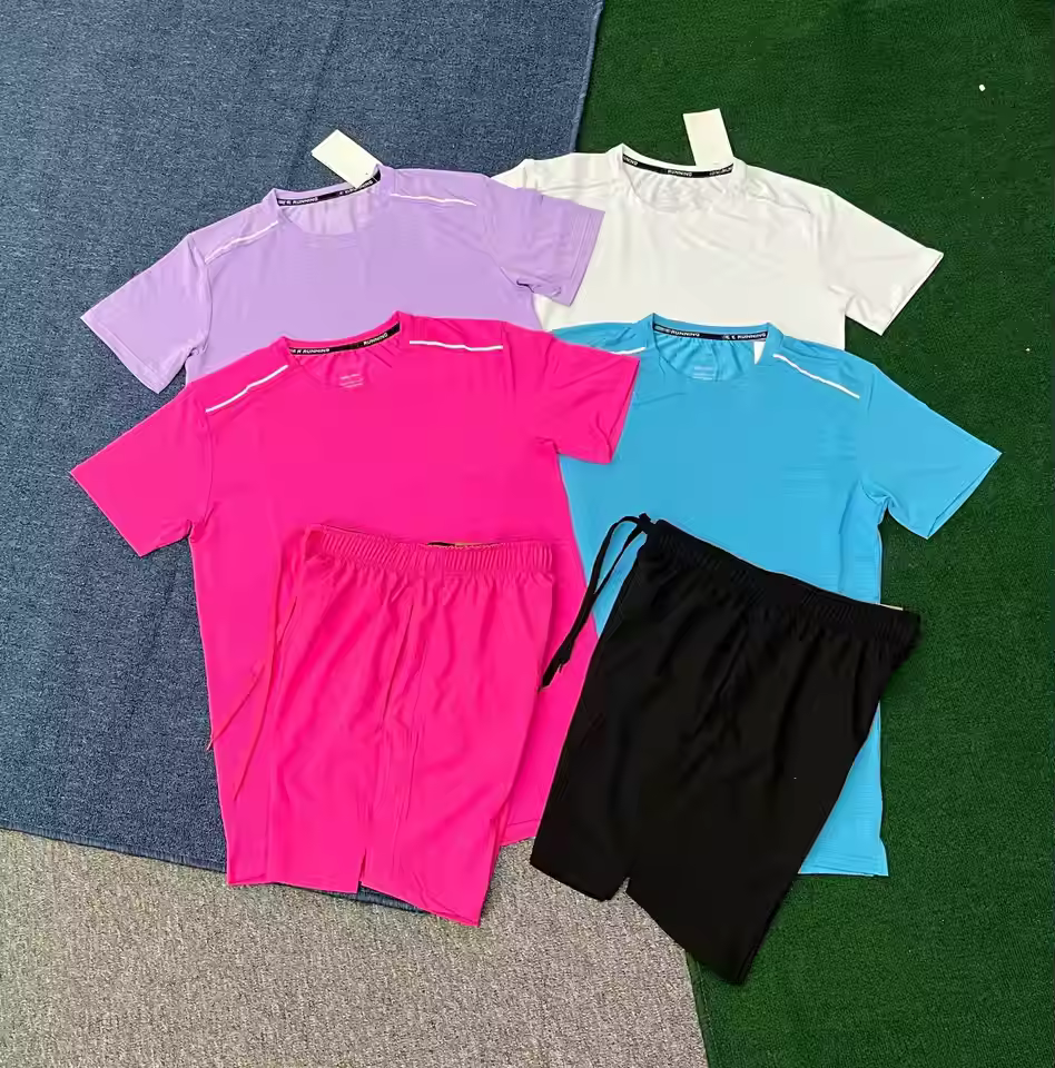 Wholesale Summer Comfortable Breathable Quick-Dry Running Sportswear Set for Men and Women
