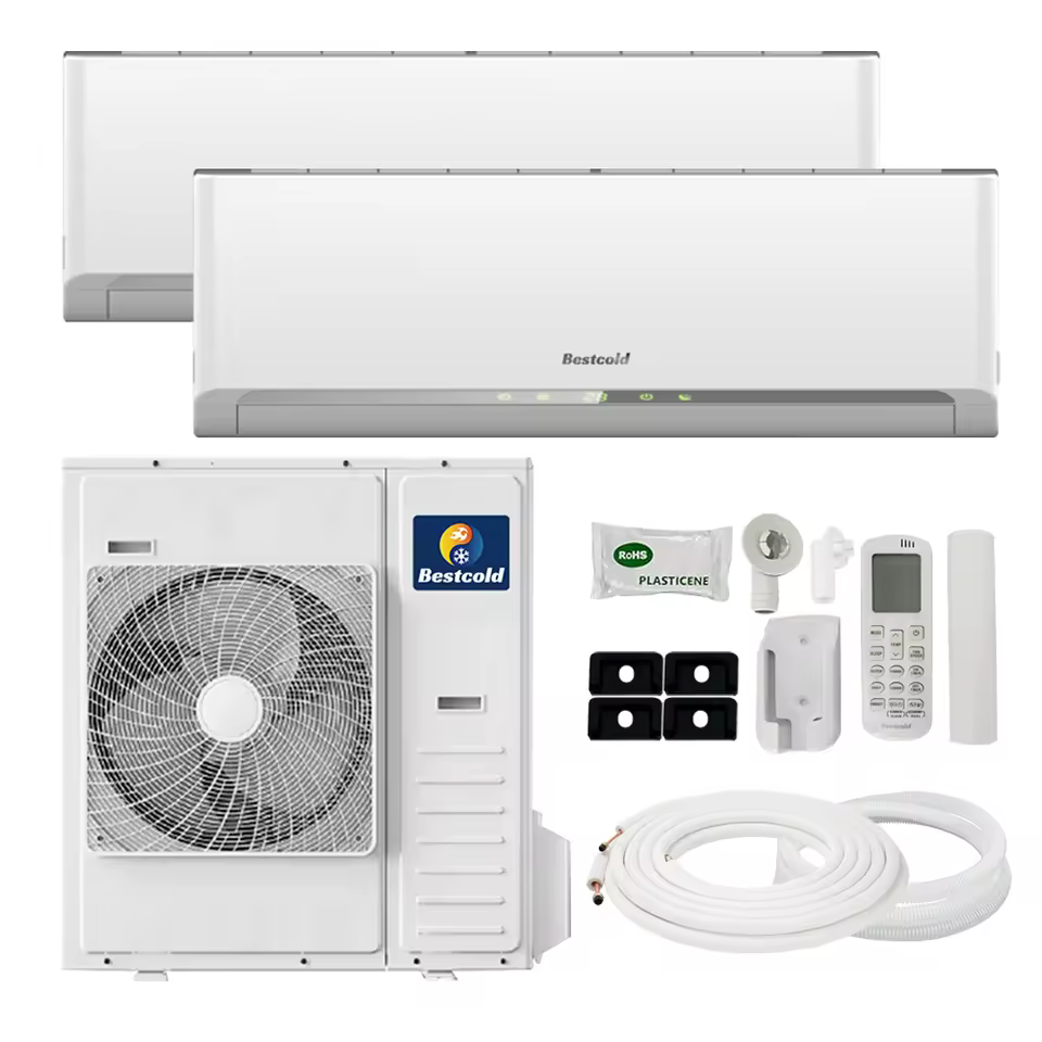 Bestcold 9000-42000 BTU Multi Dual-Zone Wall Mount Mini Split Air Conditioners Heat Pump Split air conditioners For Home