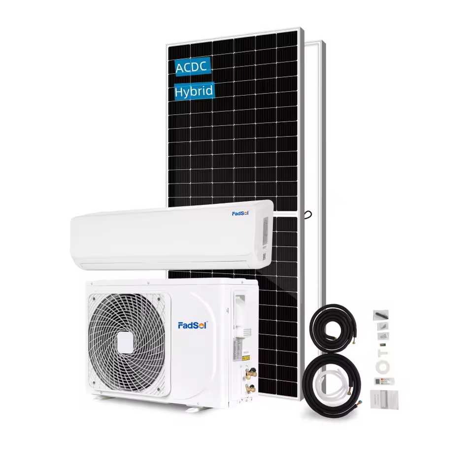 Air Conditioner Solar Powered Air Conditioner AC DC with 9000 12000 18000 24000btu Solar on Grid System Hybrid