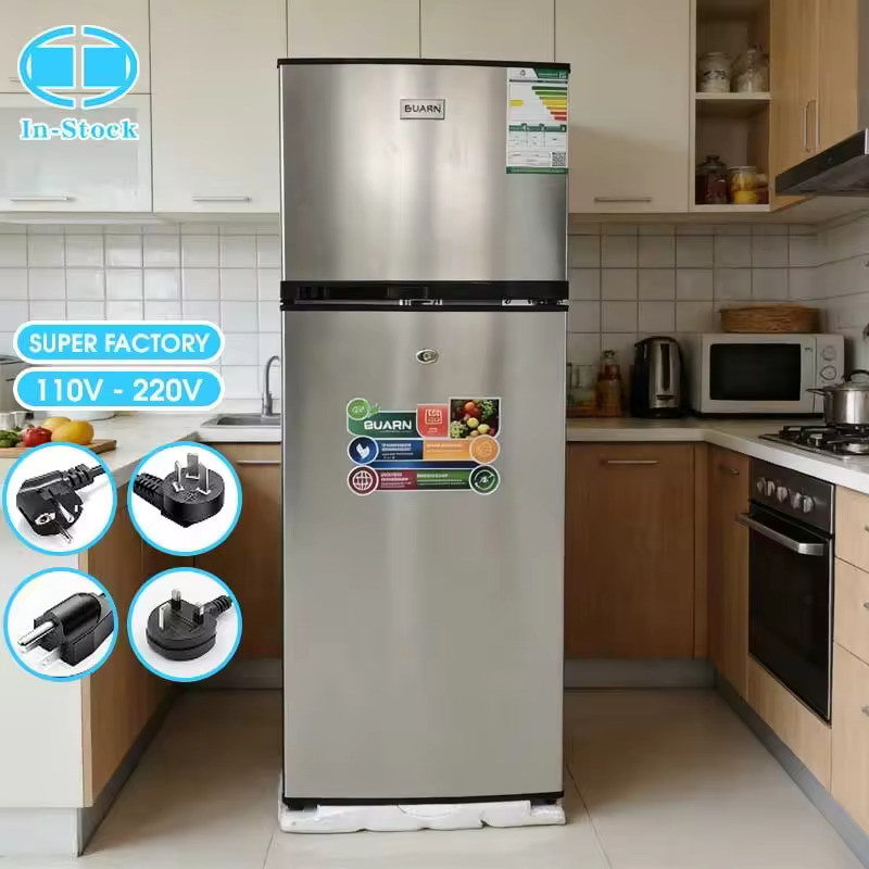 In Stock Refrigerators Fridge Fridges for Home Appliances Freezer Cooler Machine 138L Double Door Household Box Major  Kitchen