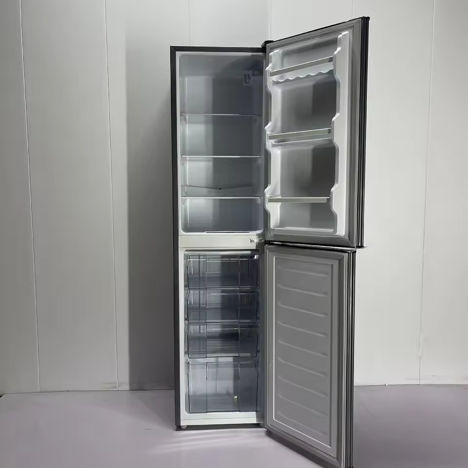 Newest 226L Household Electric Refrigerator Portable Hot Factory Price Straight Cold Frost Top Bottom Freezing Two-Door Design