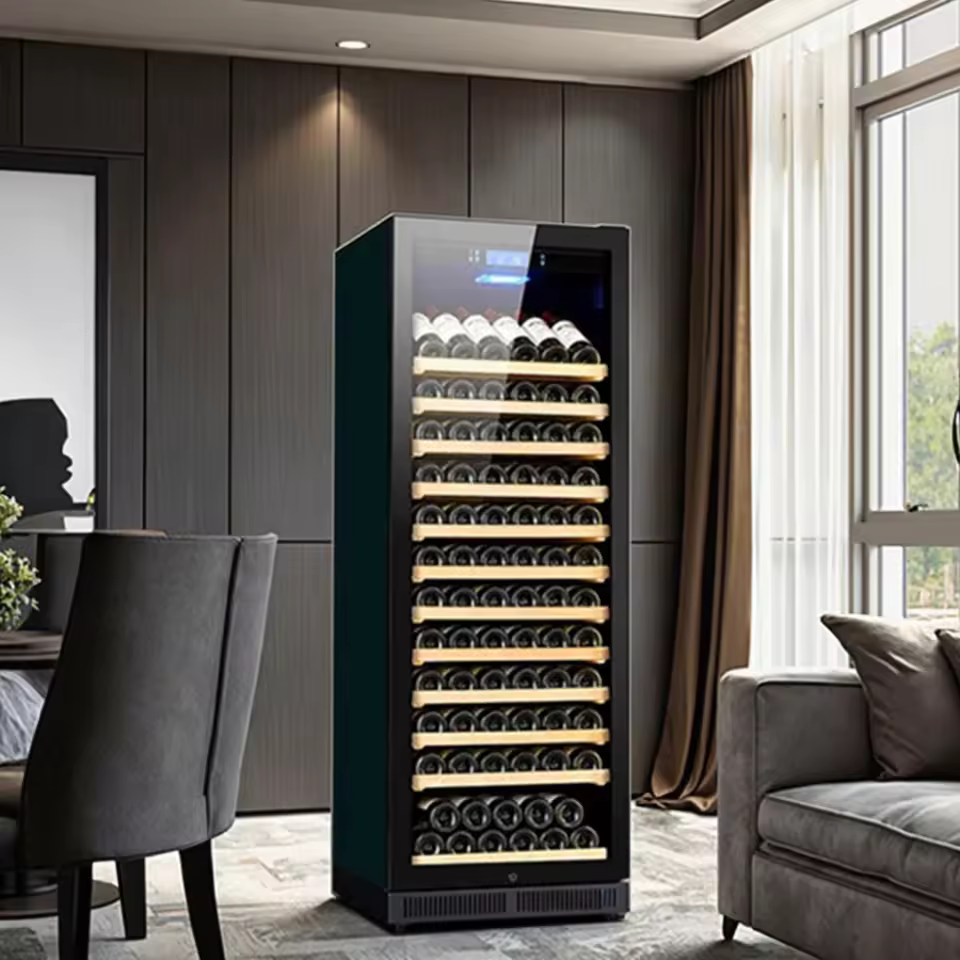 Freestanding Refrigerator Fridge High Quality 430L 168 Bottles Wine Cooler for Living Room