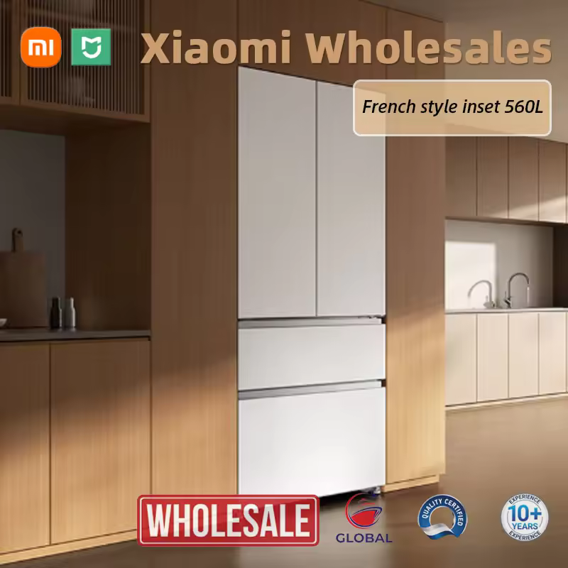 Wholesale Mijia Refrigerator 560-litre Pro Dual System French Four-door Zero Embedded Tempered Glass Auto-Defrost Ice Air-cooled