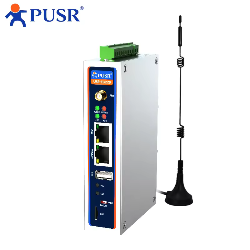 PUSR Fanless ARM Mini PC Linux Server RK3506J Ubuntu 22.04 DDR3 512GB 2RS485/CANFD Edge Computing Industrial Computer USR-EG228