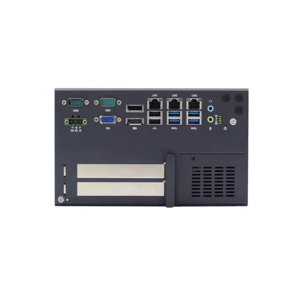 High Quality Compact I7-9700 CPU 8-Core Industrial Mini PC with 4USB3.0/2USB2.0 PCIe/PCI Slots AI Vision in Stock