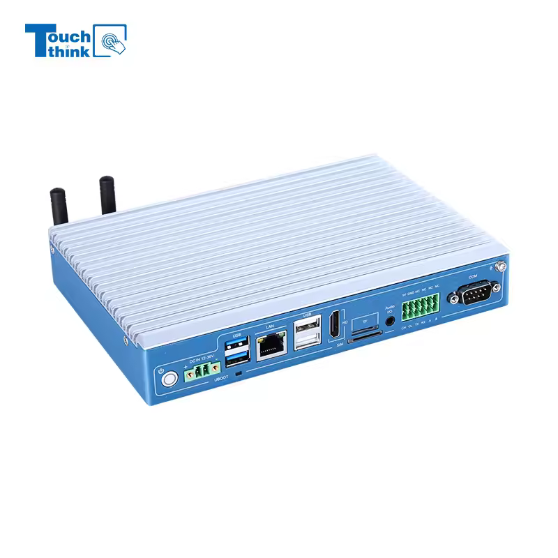 Industrial Linux Mini PC with Fanless Aluminum Alloy Case Embedded Rugged Small Industrial Computer by Manufacturer