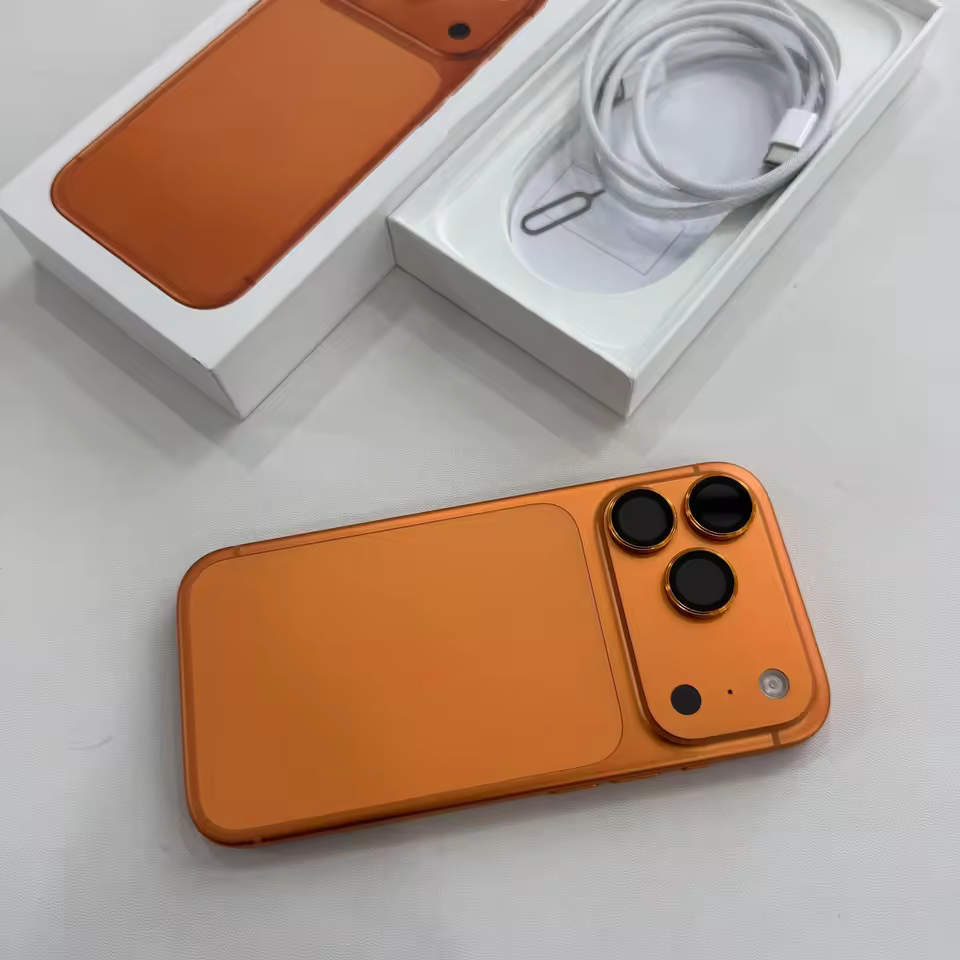 17 Pro Max Orange 5G Smartphone US Version Unlocked Deca Core Spanish New High- Camera OLED Display 120Hz High Performance