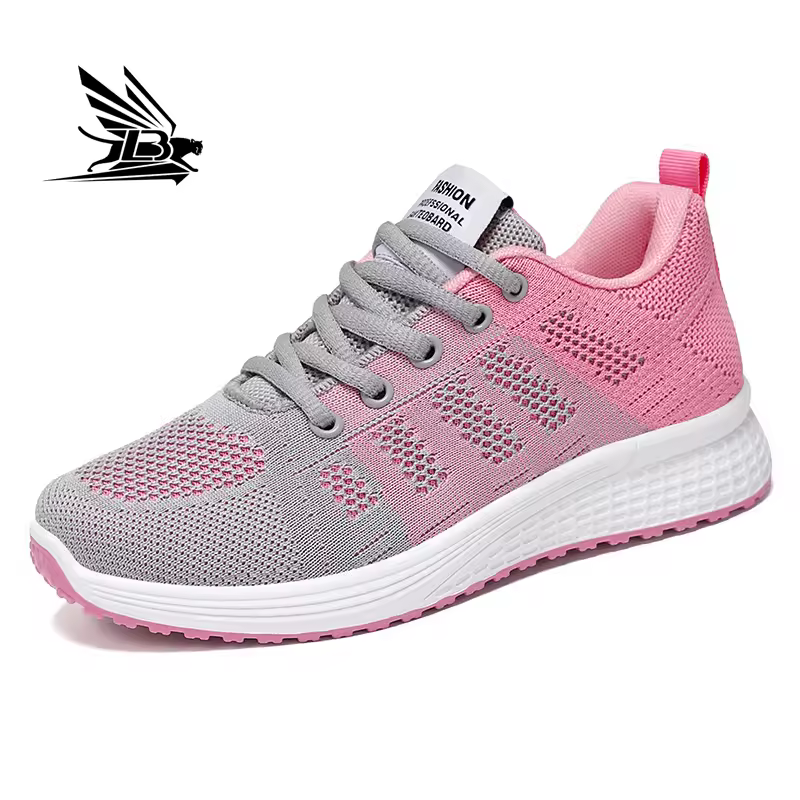 Women's Lightweight Tennis & Volleyball Trainer Autumn Casual Sport Shoes Air Cushion Breathable Disposable Walking Sneakers