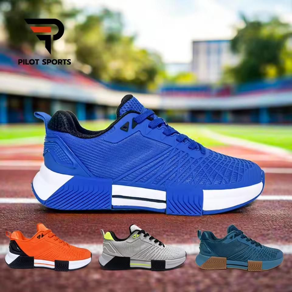 PILOTSPORTS Direct Factory Custom Logo Non Slip Men's Women's Volleyball Comfortable Mesh Upper EVA Midsole Rubber Tennis Shoes