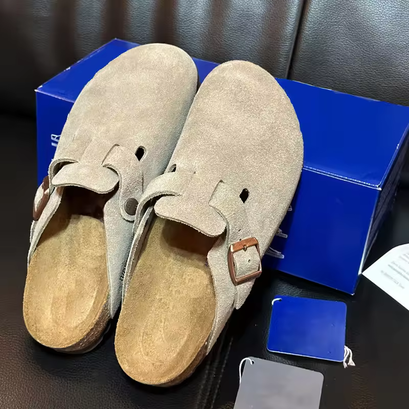 Summer Best-selling Comfortable Women's and Men's Sandals Popular Designer Brand Genuine Leather Berken Shoes in Stock