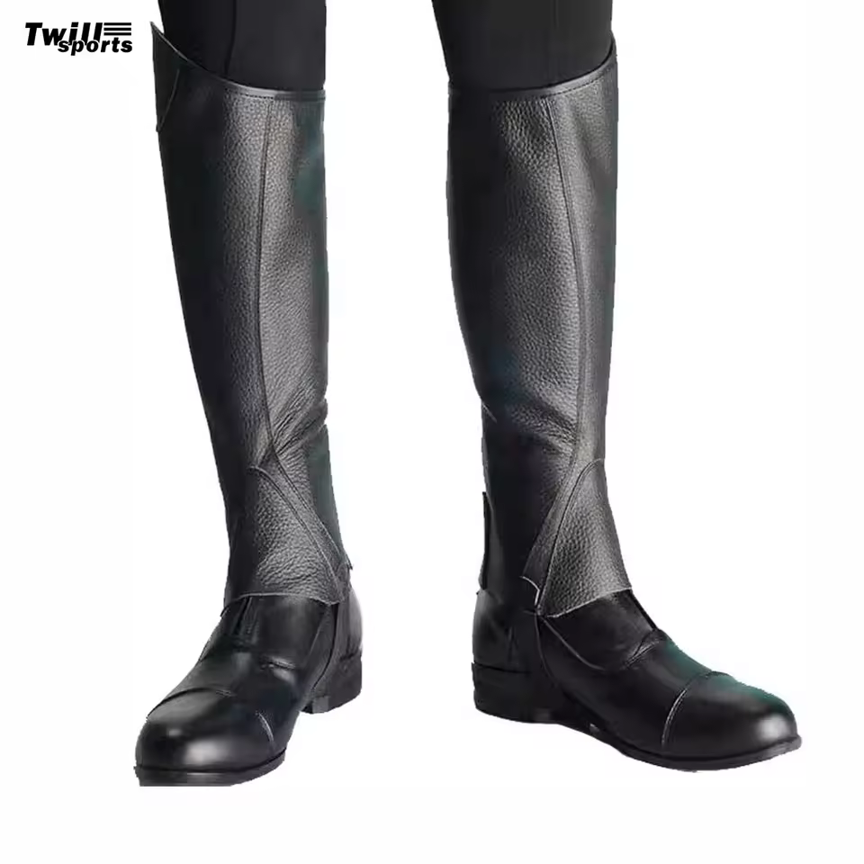 Customize Men and Lady Leather Horse Riding Knee Height Women Cowboy Leather Knight Boots Rain Boots