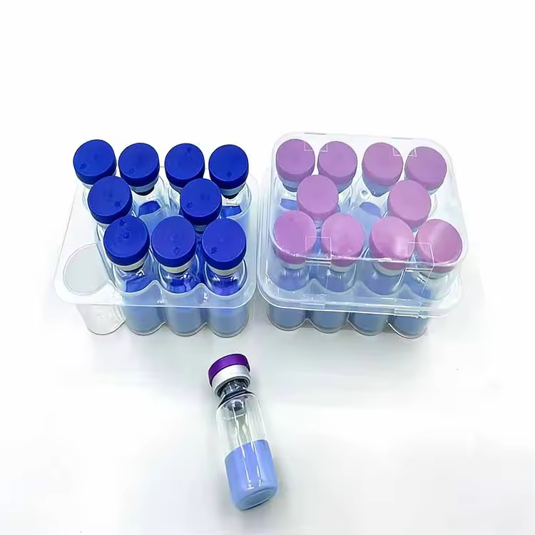 Wholesale Price CAS 49557-75-7 Cosmetic Grade Anti-wrinkle High Purity 99% GHK-Cu Copper Pep Blue Powder OEM Private Label