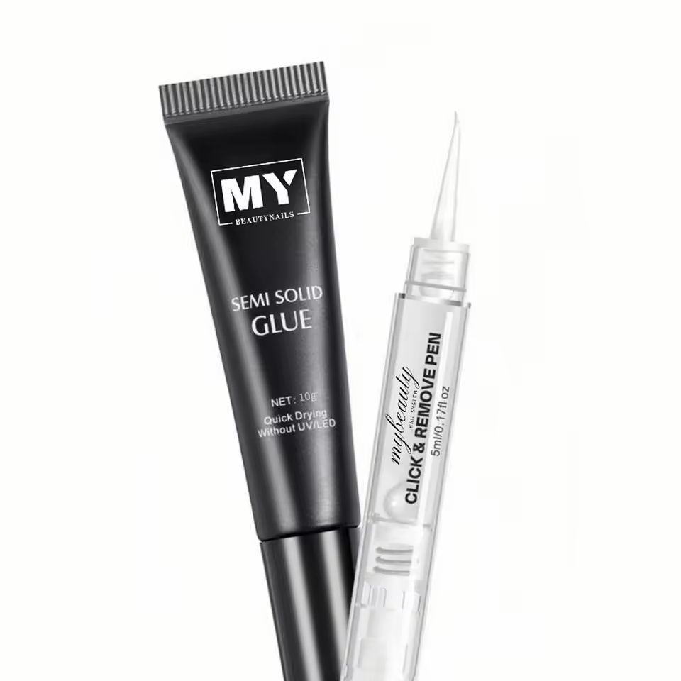 Mybeautynails Vitamin E Natural Oil Infused Hypoallergenic Press on Nail Glue Debonder Nails Remover