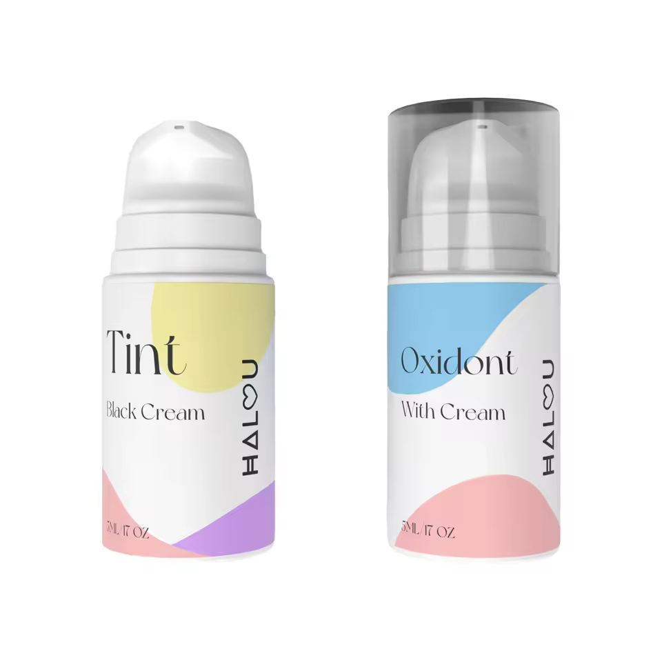 Private Label Vegan Semi-Permanent Brow & Lash Tint Lotion Kit-Waterproof Long-Lasting Simple Operation DIY at Home