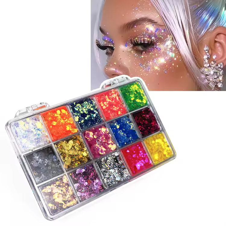 Wholesale Cosmetic Grade Shimmer Glitter Gel Bulk Makeup for Festival Party