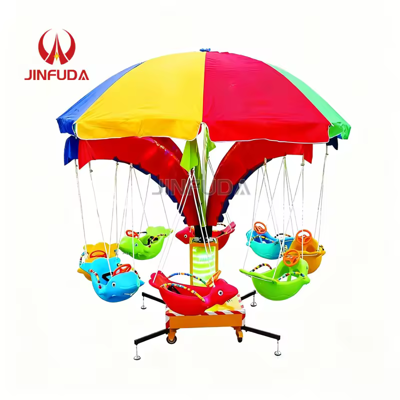 New Design Amusement Park Ride Horse Merry Go Round Kids Cradle Swing Musical Carousel Electric Baby Swings for Sale