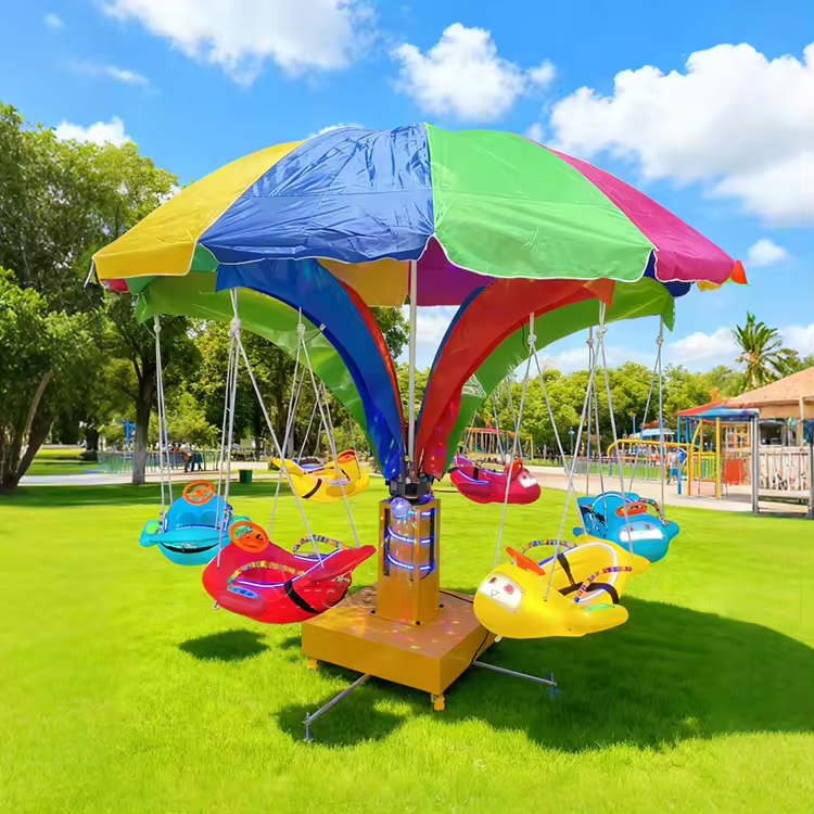 Hot Sale Amusement Park Ride Horse Merry Go Round Kids Cradle Swing Musical Carousel Electric Baby Swings for Sale