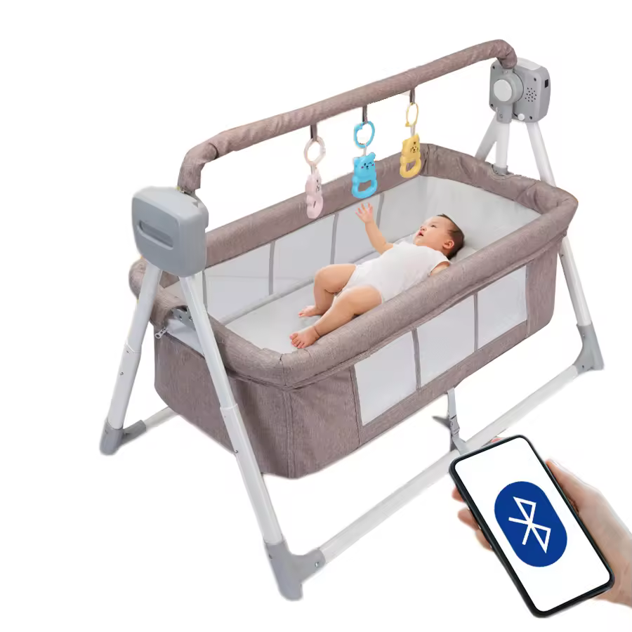 Electric Cradle Wholesale Baby Swing Infants Baby Cradle Toddler Rocking Chair Toys Cotton Bouncer Play Sleeping With Pendant