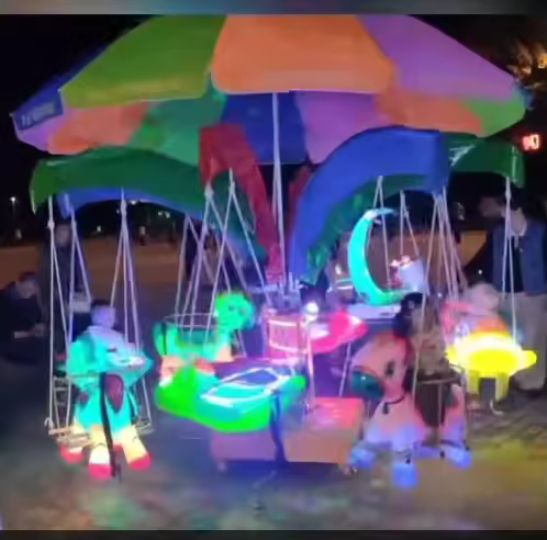 Most Popular Portable Kids Flying Fish Rides Amusement Rides Electric Baby Swing Chair Fish Rides Kids for Sale